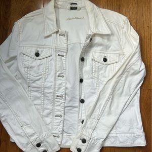 Eddie Bauer White Denim Jacket